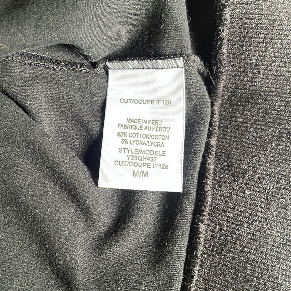 GUESS JEANS Y2K Black Zippered Hooded Jacket sweatshirt Size Medium White Stripe - Picture 9 of 11